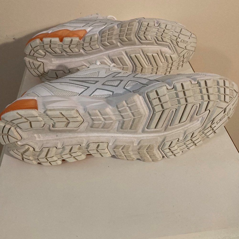 Asics GEL-QUANTUM 90 White/Sun Peach Running Sneakers - Picture 4 of 12